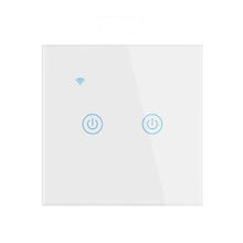 Učitajte sliku u preglednik galerije, Pametni zidni prekidač za svjetlo dvostruki bijeli