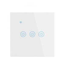 Učitajte sliku u preglednik galerije, Pametni zidni prekidač za svjetlo trostruki bijeli