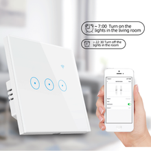 Učitajte sliku u preglednik galerije, Pametni zidni prekidač za svjetlo jednostruki bijeli