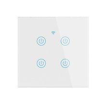 Učitajte sliku u preglednik galerije, Pametni zidni prekidač za svjetlo četverostruki bijeli