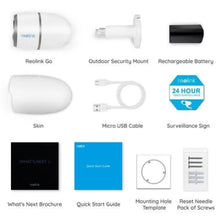 Učitajte sliku u preglednik galerije, Reolink Go Ext 4G Lte 2K 4Mp Super Hd + 64 Gb Sd Kartica Gratis Nadzorna Kamera