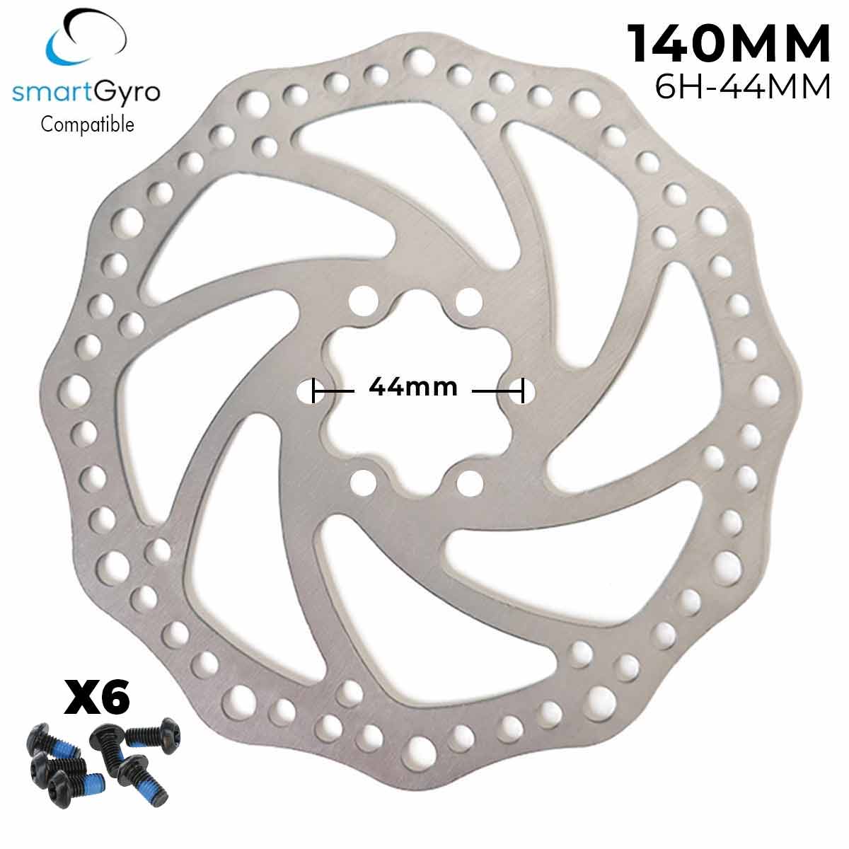 Kočioni disk 140mm sa 6 rupa od 44mm za Kukirin G2 Max