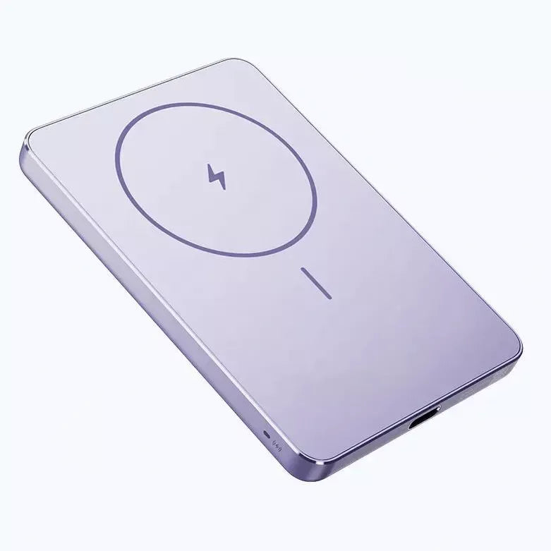 Xiaomi Power Bank Magnetic Super Slim 5000 – Ricarica Wireless E Rapida 22.5W, Spessore 8.7mm, Color Viola, Adatto Per Aereo - 4