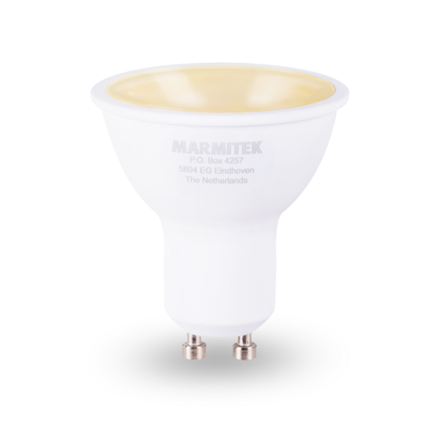 MARMITEK, pametna Wi-Fi LED žarulja u boji - GU10 | 380 lumena | 4,5 W = 35 W