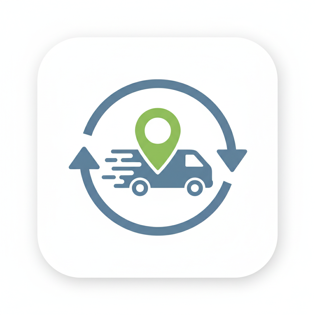 free pickup and delivery icon without text