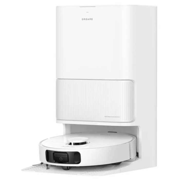 Dreame L40 Ultra AE robotski usisavač s postajom za samopraženjenje bijele boje