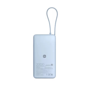 Xiaomi 67 W Power Bank 20000 mAh (Integrated Cable) Ice Blue - Prijenosni punjač