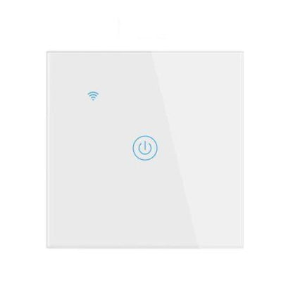 Pametni zidni prekidač za svjetlo jednostruki bijeli