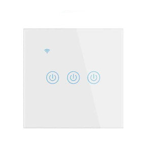 Pametni zidni prekidač za svjetlo trostruki bijeli