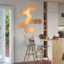 Učitajte sliku u preglednik galerije, Nanoleaf Elements Hexagons Wood Look Starter Kit 13 pack
