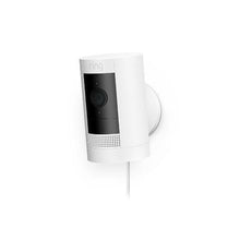 Učitajte sliku u preglednik galerije, Ring Stick Up Plug-In Cam sigurnosna kamera (žićna) Gen 3 bijela
