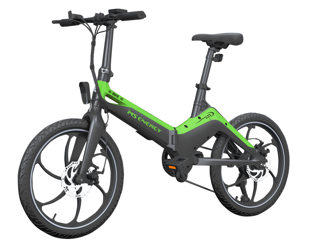 MS ENERGY E-BIKE i10 električni bicikl crno-zeleni